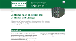 Desktop Screenshot of parsonscontainers.co.uk